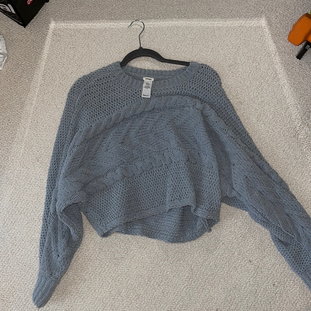 Garage crewneck knit sweater